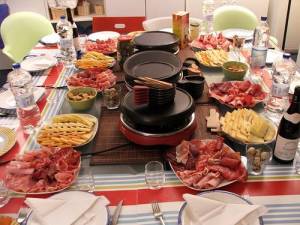 A fantastic new Christmas Eve tradtion! It's a Raclette Christmas via Food & Wine Girl || Christmas Eve Dinner: 5 Fun Festive Holiday Feasts! || Letters from Santa Holiday Blog